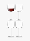 LSA International Borough red wine glasses set of 4, 450ml clear, UK version