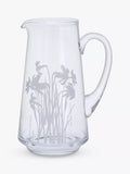 Dartington Crystal Bloom Daffodil jug vase 22.5cm, imported from the UK