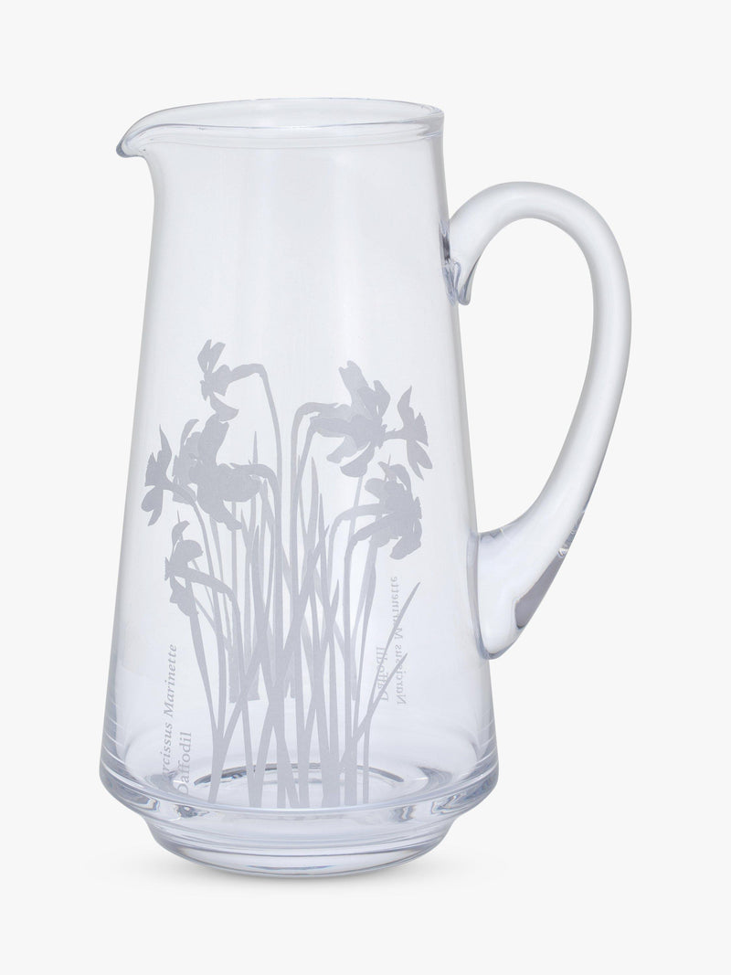 Dartington Crystal Bloom Daffodil jug vase 22.5cm, imported from the UK