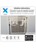 BabyDan Premier True Pressure Gate Including Extensions, Black - British product