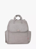Babymel Robyn Convertible Vegan Leather Backpack Changing Bag, Grey - McGrocer