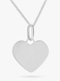 IBB sterling silver heart pendant necklace, UK version
