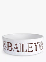 Treat Republic Personalised Greedy Dog Ceramic Bowl 19cm Diameter 7cm High