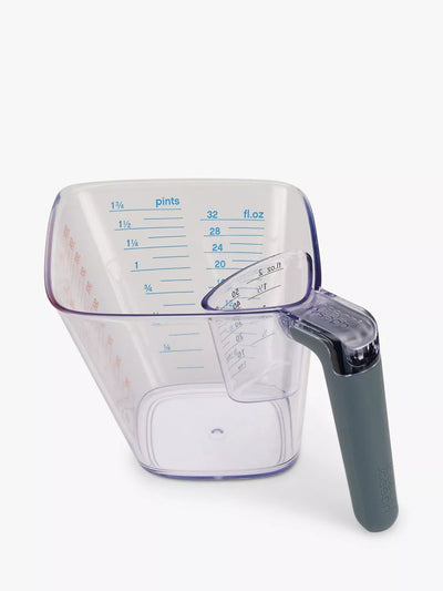 Angled Measuring Jug Set of 2 with 1L and 50ml for Compact Storage