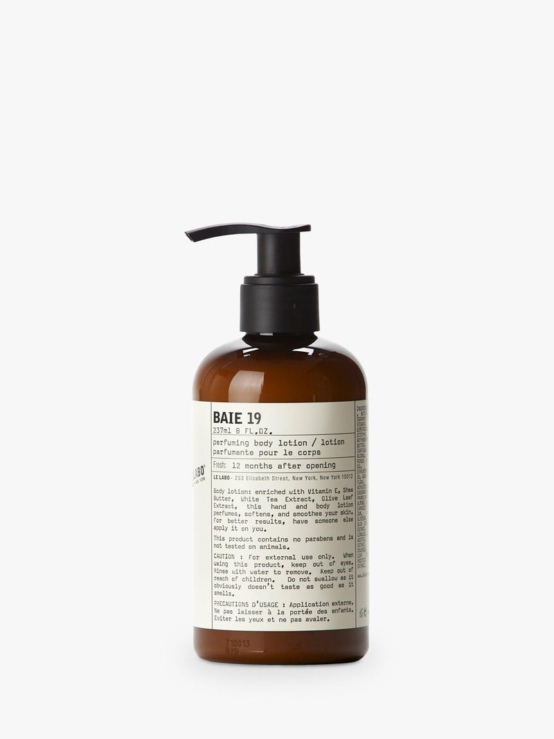 Le Labo Baie 19 Body Lotion 237ml, imported from the UK