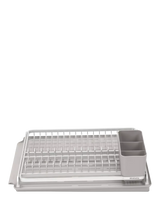 Dish Drying Rack with Removable Cutlery Holder and Drip Tray