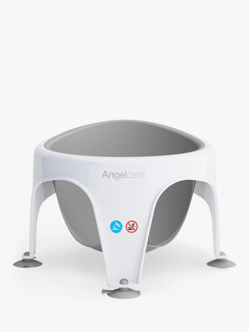 Angelcare soft touch baby bath seat in white and grey - British product