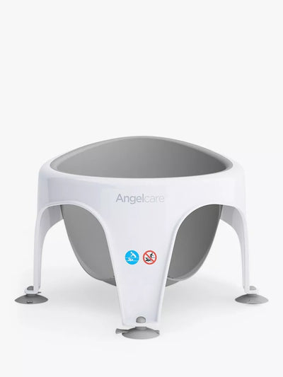 Soft Touch Baby Bath Seat in White and Grey for Infants from 6 Months