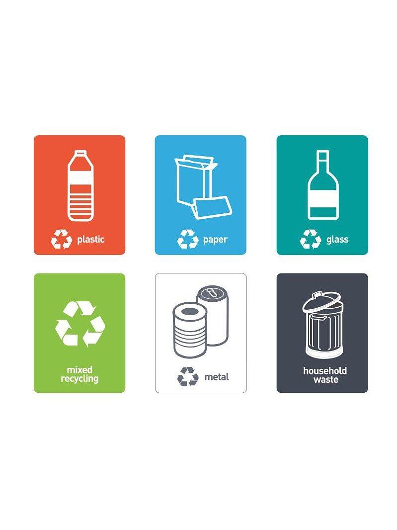 EKO rectangular touch bin 30L - British product