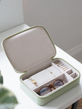 Stackers Jewellery Travel Case in sage green (British brand)