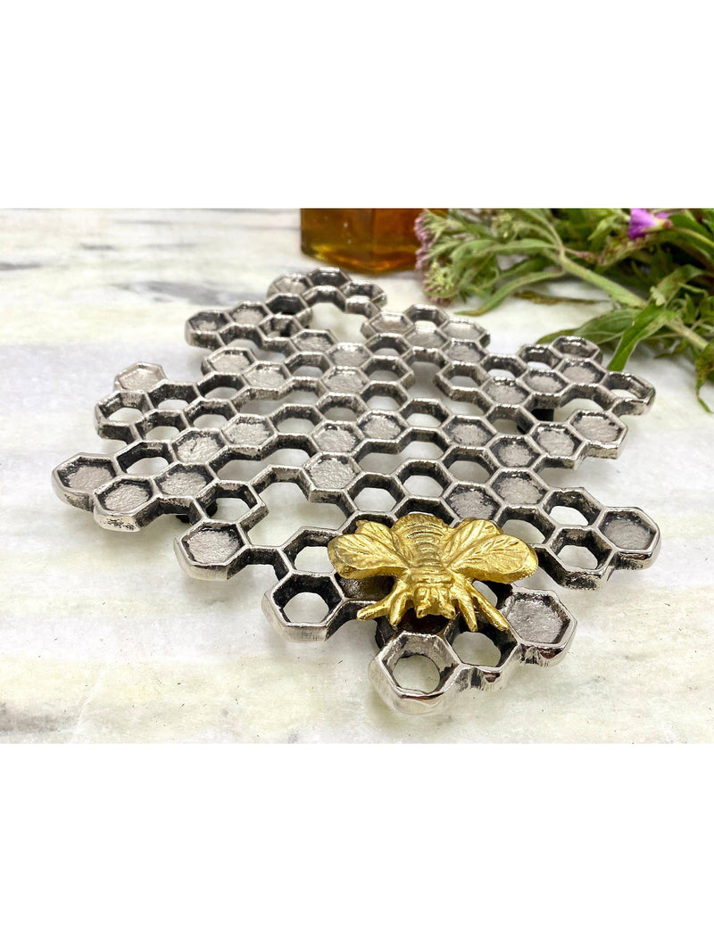 Culinary Concepts Buzzy Bee Honeycomb Trivet - British product