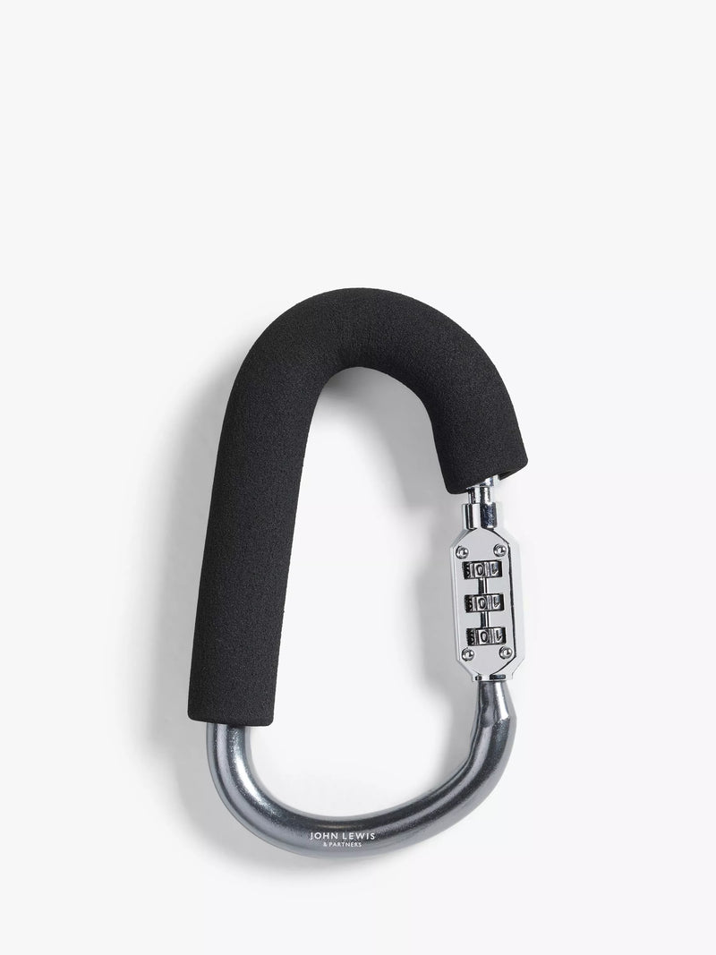 John Lewis ANYDAY universal karabiner pushchair clip with lock, UK version