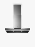 90cm Stainless Steel Chimney Cooker Hood with LED Lighting and Hob2Hood Technology