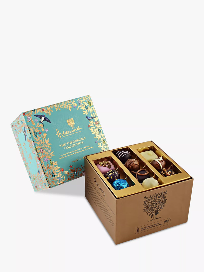 Holdsworth chocolate selection cube assortment with truffles and pralines, 400g, UK version