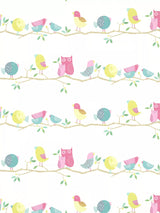 Woodland Owl and Companions Wallpaper