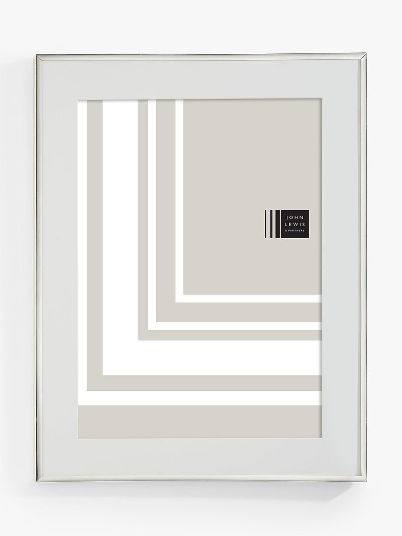 John Lewis silver-plated poster frame with mount, UK version