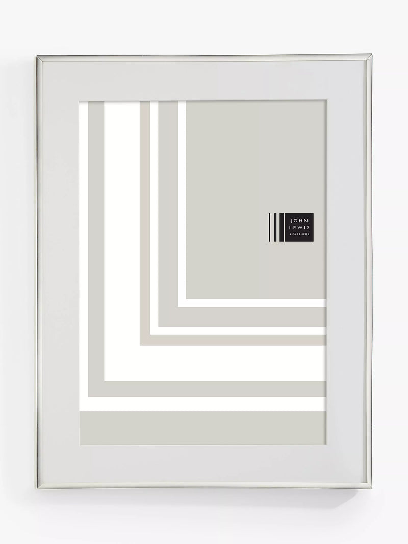 John Lewis silver-plated poster frame with mount, UK version