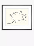 John Lewis Pablo Picasso 'Cochon' Pig Sketch Framed Print 37x47cm, UK version