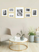 nielsen Aluminium Multi-aperture Photo Frames Set of 7