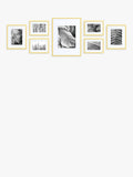 nielsen aluminium multi-aperture photo frames set of 7, imported from the UK