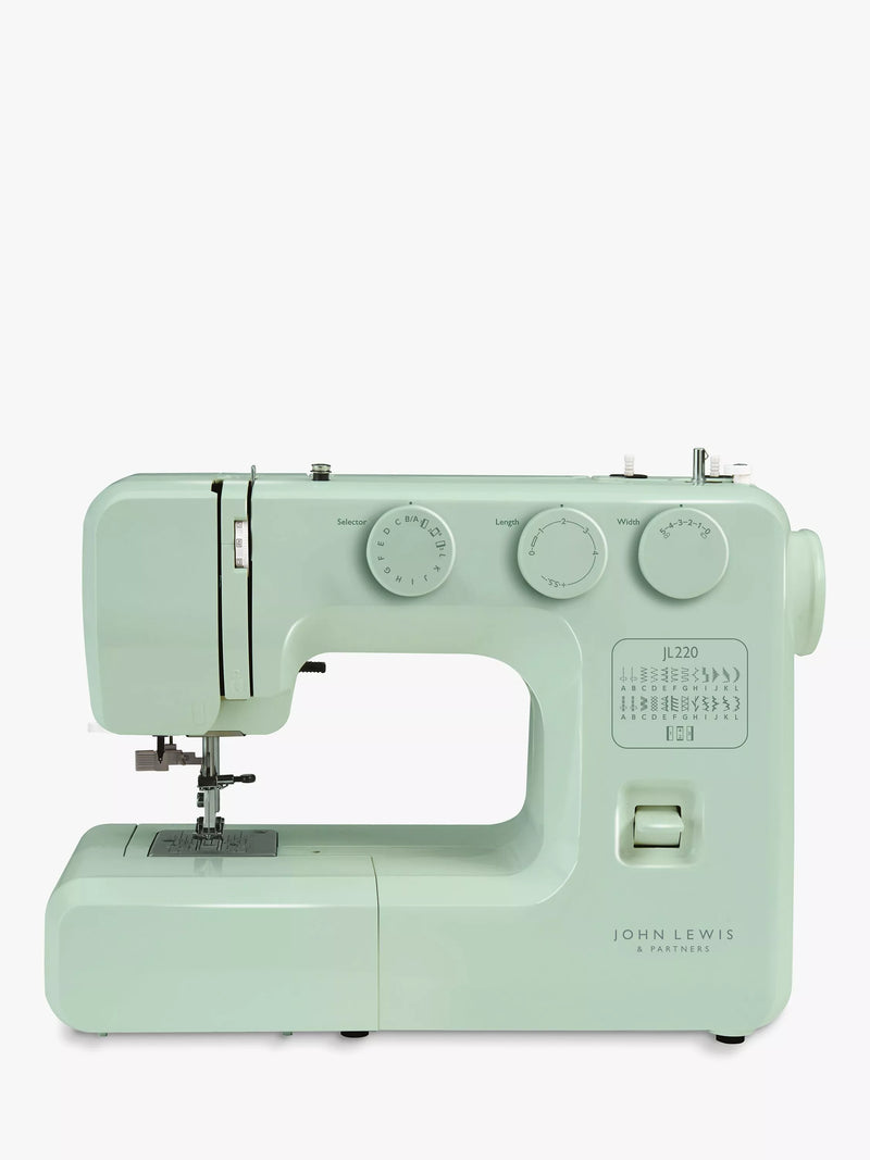 John Lewis JL220 Peppermint sewing machine, UK version