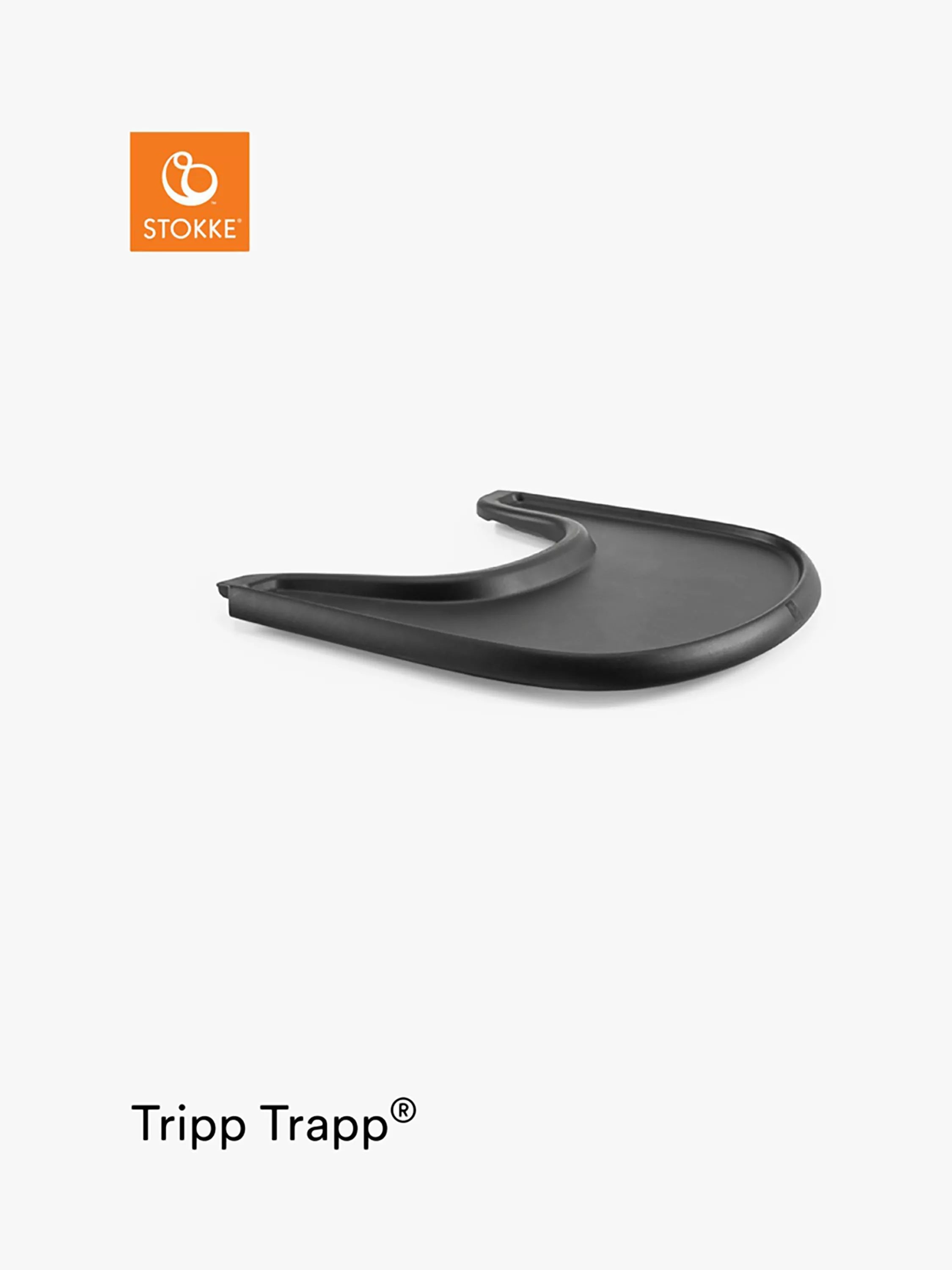 Stokke Tripp Trapp Highchair Tray, Black - McGrocer