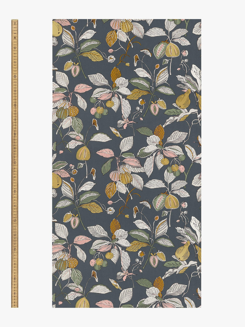 John Lewis Edith leaves and fruit print wallpaper, UK version