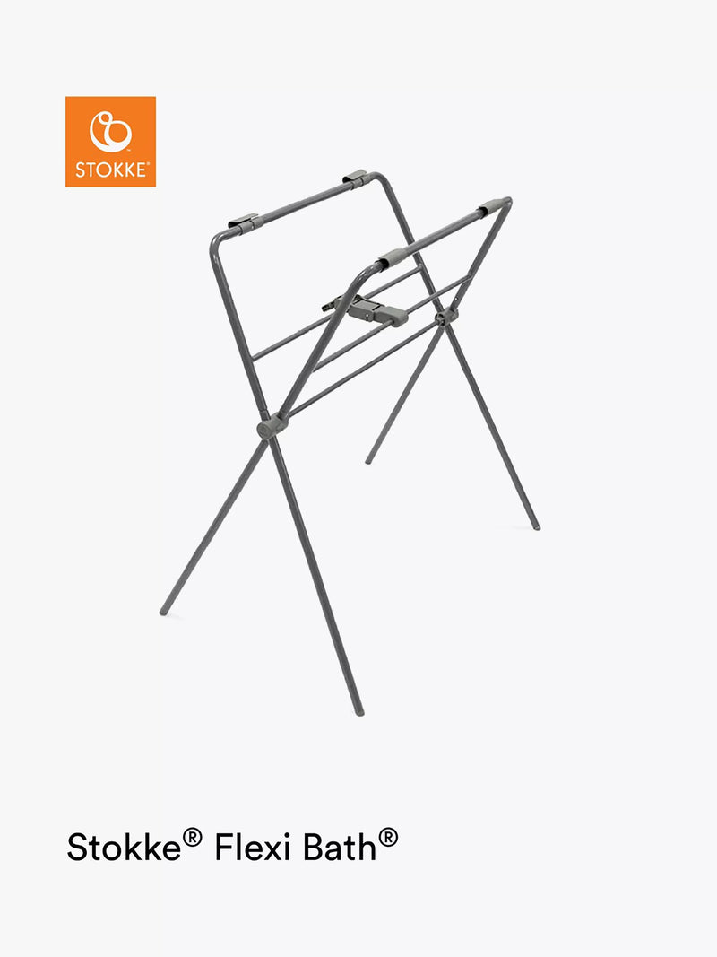 Stokke grey baby bath stand for Flexi Bath (British brand)
