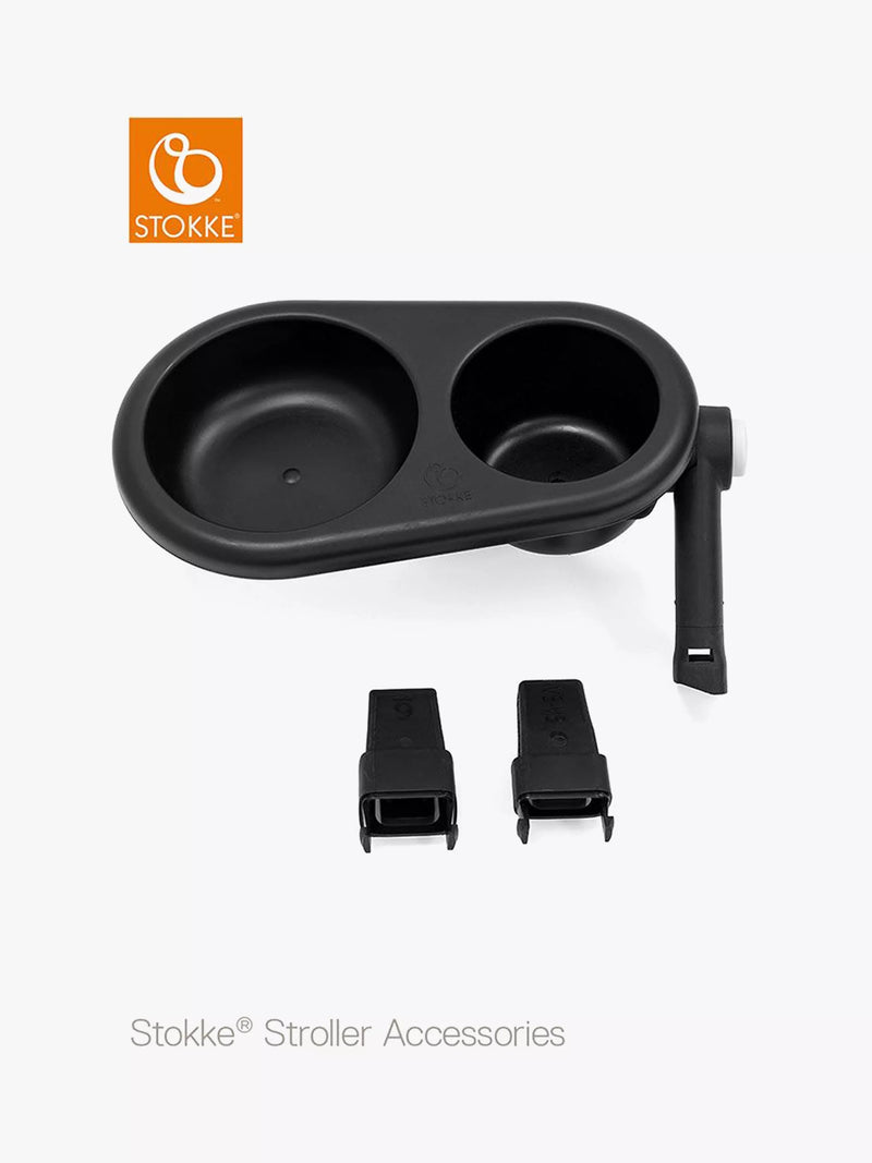 Stokke black stroller snack tray (British brand)