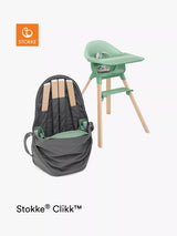 Dark Grey Highchair Travel Bag with Carry Handle and Storage Pockets