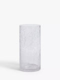 John Lewis ANYDAY Crackle Cylinder Vase Clear, UK version
