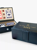 Solesmith personalised poker set with chips and cards (British brand)