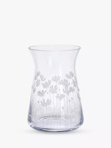 Dartington Crystal Bloom Cosmos Clear Handmade Vase H21cm