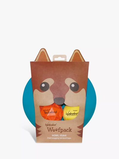 Waboba Woof Pack 3-in-1 Dog Retrieval Toys