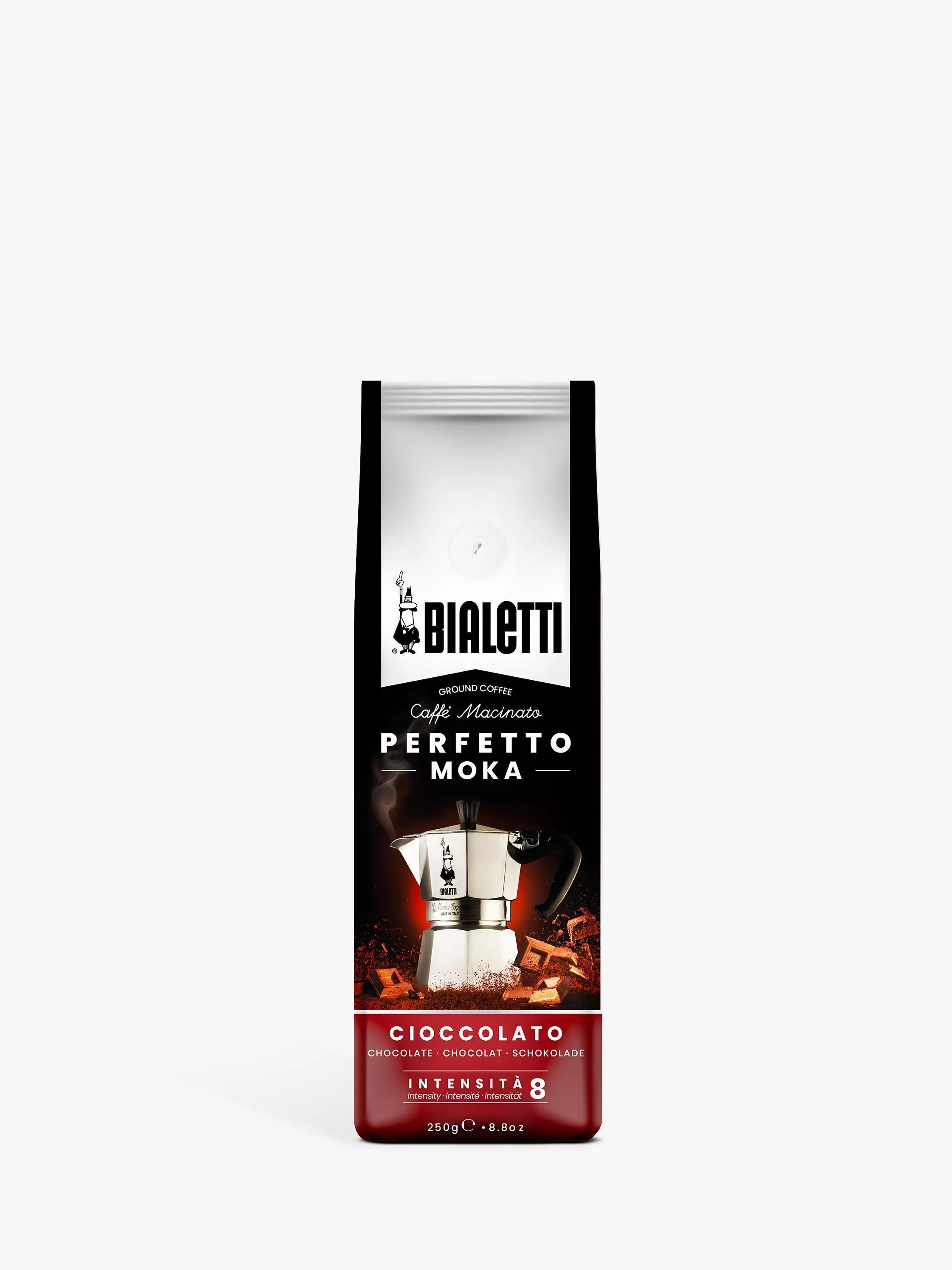 Bialetti Perfetto Moka Chocolate Ground Coffee, 250g - McGrocer