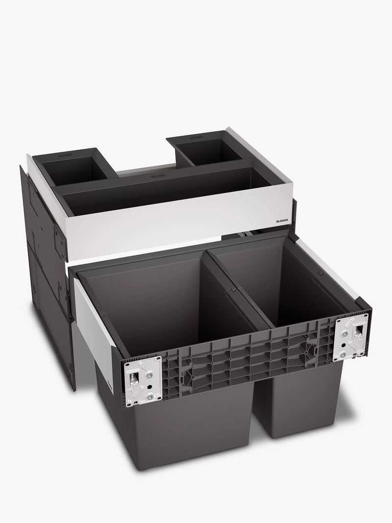 BLANCO under counter 2-section pull-out kitchen bin and organiser 49L - British product
