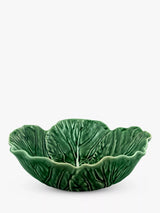 Bordallo Pinheiro Cabbage Earthenware Serving Bowl 22cm Green