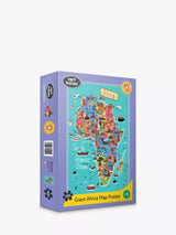Educational Africa Map Jigsaw Puzzle with 100 Pieces