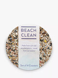 LIGA Beach Clean Cork Round Coasters, Set of 4, Multi