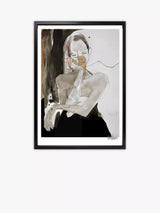 Brookpace Lascelles Anna Bulow 'This Too Shall Pass' Framed Print Grey 75 x 55cm