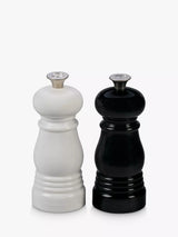 Le Creuset Salt and Pepper Mini Mills Gift Set in Black/White