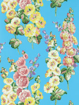 Sanderson Hollyhocks Wallpaper
