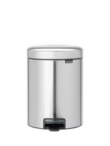 Brabantia newIcon Fingerprint Proof Pedal Bin Matt Steel Bathroom Bin 5L