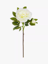 Artificial Large Peony Spray in White