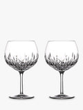 Waterford Crystal Gin Journeys Lismore Cut Glass Balloon Glasses Set Of 2 550Ml Clear