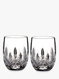 Crystal Cut Glass Rounded Tumblers for Whiskey, Set of 2 180ml