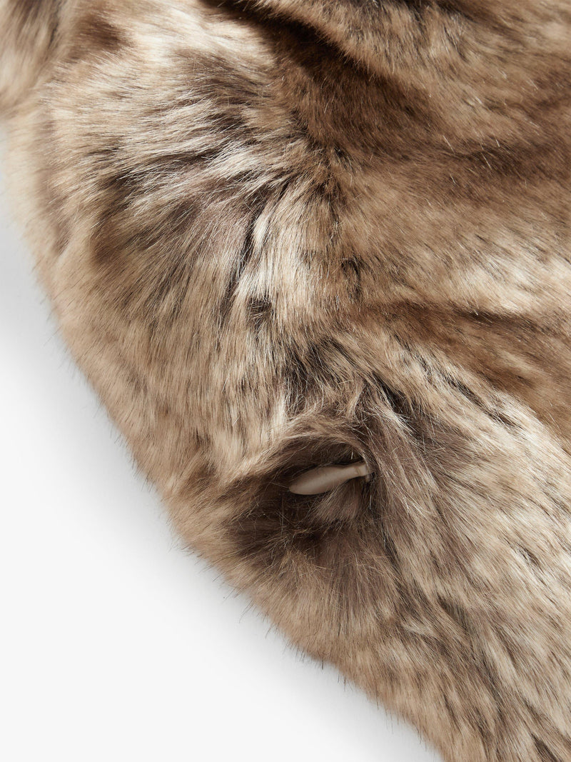 John Lewis faux fur hot water bottle 34cm x 22cm, UK version