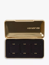 Customizable Vegan Eyeshadow Pan Palette with Three Pressed Powder Shades