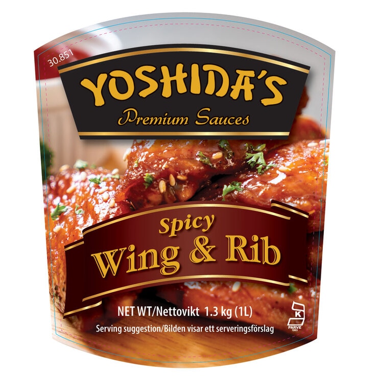 Yoshida's Spicy Wing Rib Sauce 1.3kg, imported from the USA