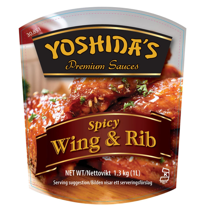 Yoshida's Spicy Wing Rib Sauce 1.3kg, imported from the USA